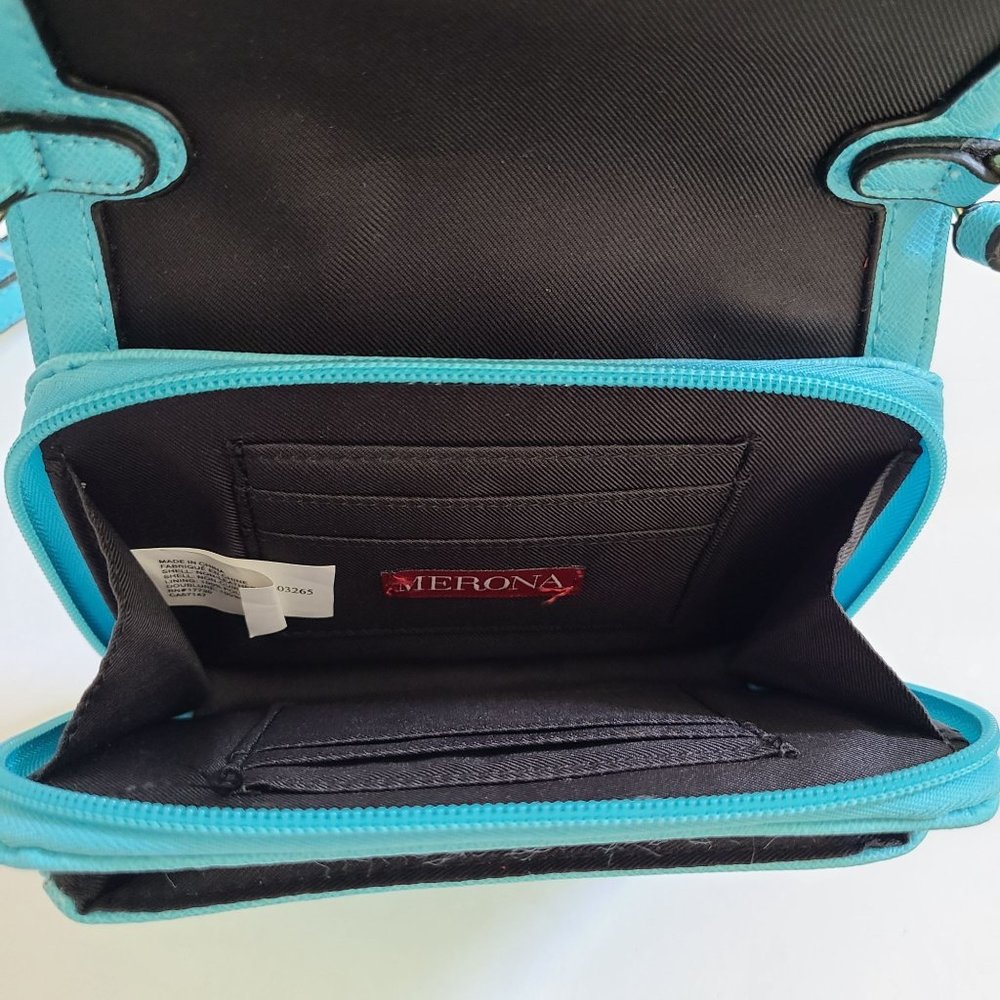 Merona blue Shoulder Handbag Clutch - Picture 11 of 13
